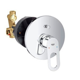 Смеситель для ванны Grohe BauLoop скрытого монтажа двухрежимный хромированный (готовый комплект)