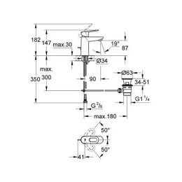 Смеситель для умывальника Grohe BauLoop S-Size хромированный