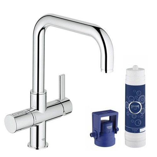 Смеситель для кухни Grohe Blue Pure с подключением питьевой воды и фильтром GROHE Blue