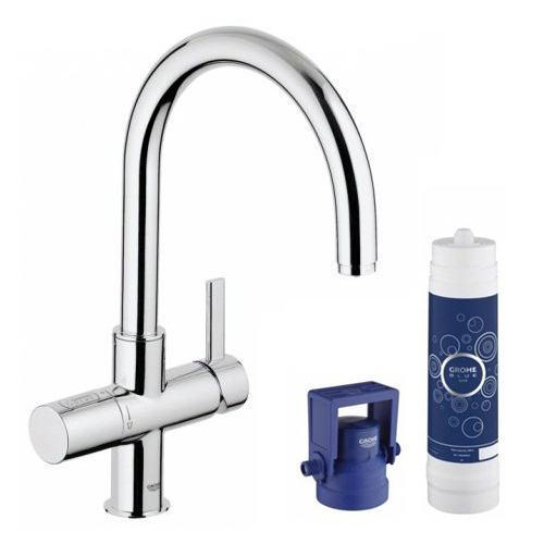 Смеситель для кухни Grohe Blue Pure с подключением питьевой воды и фильтром GROHE Blue