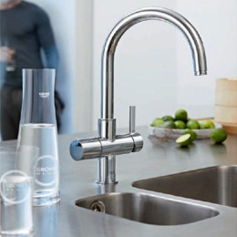 Смеситель для кухни Grohe Blue Pure с подключением питьевой воды и фильтром GROHE Blue
