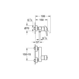 Смеситель для душа Grohe Concetto New хромированный
