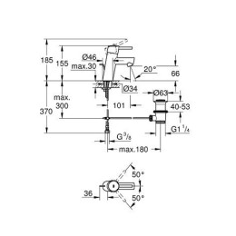 Смеситель для умывальника Grohe Concetto New S-Size хромированный