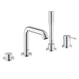 Смеситель для ванны Grohe Essence New врезной на борт ванны на 4 отверстия хромированный
