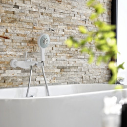 Смеситель для ванны Grohe Eurodisc Joy белый