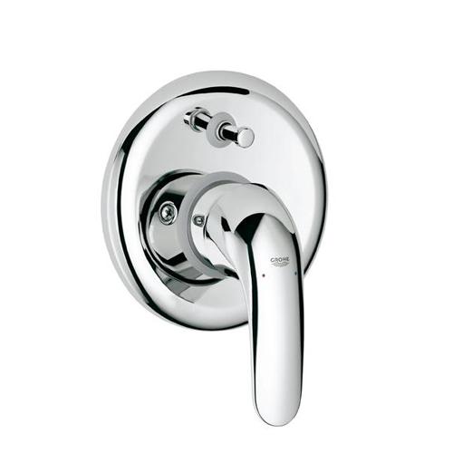 Смеситель для ванны Grohe Euroeco скрытого монтажа двухрежимный с переключателем хромированный