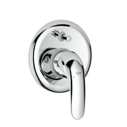Смеситель для ванны Grohe Euroeco скрытого монтажа двухрежимный с переключателем хромированный
