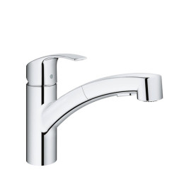 Смеситель для кухни Grohe Eurosmart хромированный с выдвижным изливом