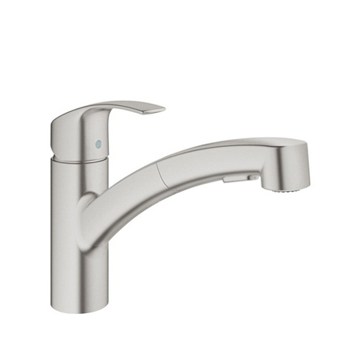 Смеситель для кухни Grohe Eurosmart матовый с выдвижным изливом