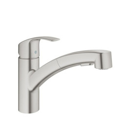 Смеситель для кухни Grohe Eurosmart матовый с выдвижным изливом