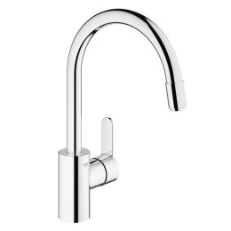 Смеситель для кухни Grohe Eurostyle Cosmopolitan хромированный с выдвижным изливом