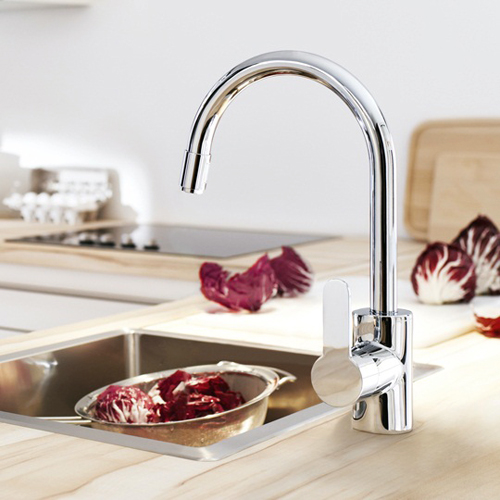 Смеситель для кухни Grohe Eurostyle Cosmopolitan хромированный с выдвижным изливом