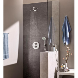 Комплект Grohe Grohtherm 3000 Cosmopolitan (34399000) для душа, термостат скрытого монтажа с тропическим и ручным душем хром