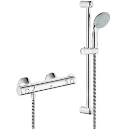 Смеситель для душа Grohe Grohtherm 800 с термостатом с душевым гарнитуром New Tempesta 100