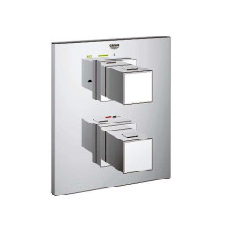 Смеситель для душа Grohe Grohtherm Cube с термостатом (наружная часть) хромированный