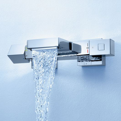 Смеситель для ванны Grohe Grohtherm Cube с термостатом хромированный