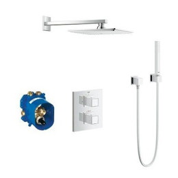 Комплект Grohe Grohtherm Cube (34506000) для душа, термостат скрытого монтажа с тропическим и ручным душем хром