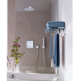Комплект Grohe Grohtherm Cube (34506000) для душа, термостат скрытого монтажа с тропическим и ручным душем хром