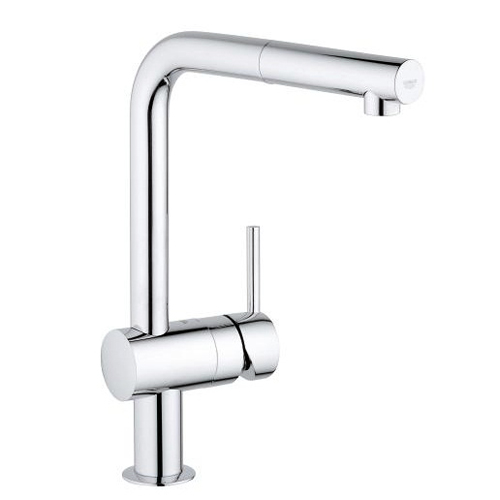 Змішувач для кухні Grohe Minta, хромований, з висувним виливом