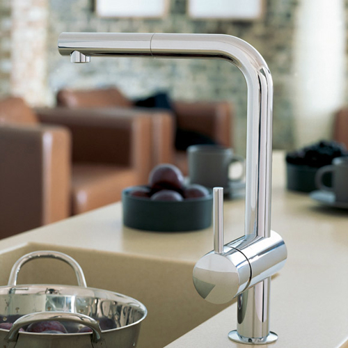 Змішувач для кухні Grohe Minta, хромований, з висувним виливом