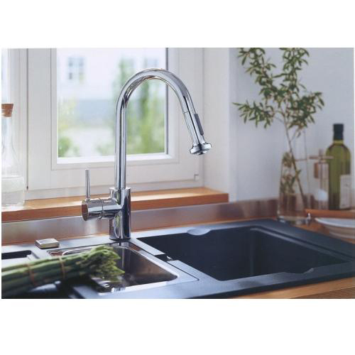 Смеситель для кухни Hansgrohe Talis S²  Variarc с выдвижным душем хром
