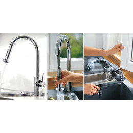 Смеситель для кухни Hansgrohe Talis S²  Variarc с выдвижным душем хром