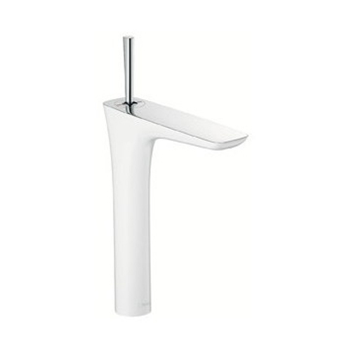 Смеситель для раковины в форме таза Hansgrohe PuraVida белый хром