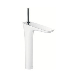 Смеситель для раковины в форме таза Hansgrohe PuraVida белый хром