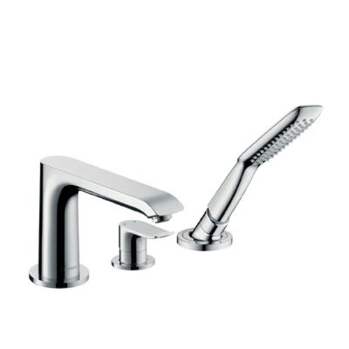 Смеситель для ванны Hansgrohe Metris врезной на 3 отверстия (внешняя часть) хром 