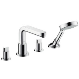 Смеситель для ванны Hansgrohe Metris S врезной на 4 отверстия (внешняя часть) хром 