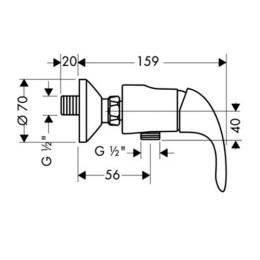 Смеситель для душа Hansgrohe Focus Е 31760000 хром