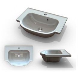 Умивальник Fancy Marble Alva 600 зі штучного каменю, 60 см, меблевий