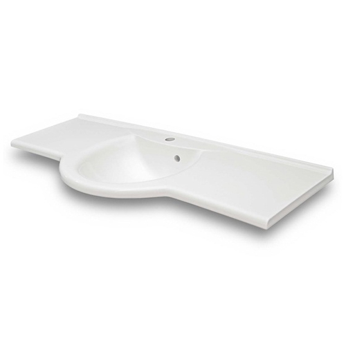 Умывальник Fancy Marble Anna 1200 из искусственного камня 120 см мебельная или подвесная
