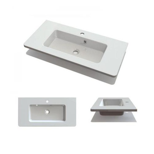 Умывальник Fancy Marble Annabelle 800 из искусственного камня 80 см мебельный