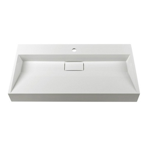 Умивальник Fancy Marble Ashley 900 зі штучного каменю, 90 см, меблевий або врізний у стільницю
