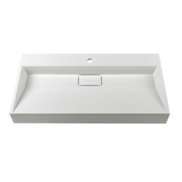Умивальник Fancy Marble Ashley 900 зі штучного каменю, 90 см, меблевий або врізний у стільницю