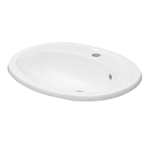 Умивальник Fancy Marble Bianca Bowl 540 зі штучного каменю, 54 см, врізний у стільницю