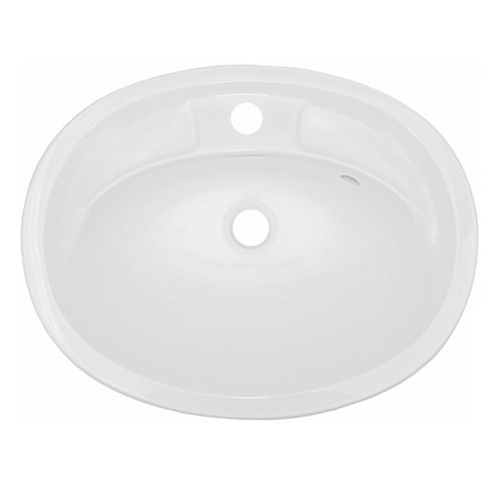 Умивальник Fancy Marble Bianca Bowl 540 зі штучного каменю, 54 см, врізний у стільницю