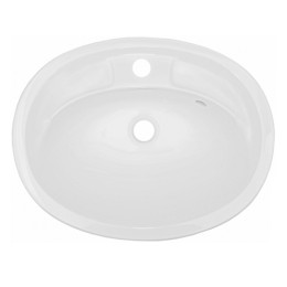 Умивальник Fancy Marble Bianca Bowl 540 зі штучного каменю, 54 см, врізний у стільницю