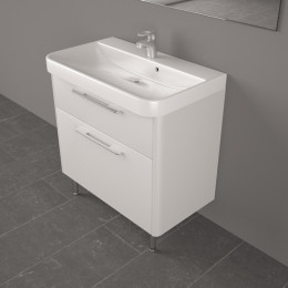 Умывальник Fancy Marble Carla 800 из искусственного камня 80 см мебельный
