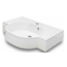 Умывальник Fancy Marble Comfort 600 из искусственного камня 60 см мебельный или подвесной