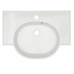 Умывальник Fancy Marble Comfort 600 из искусственного камня 60 см мебельный или подвесной