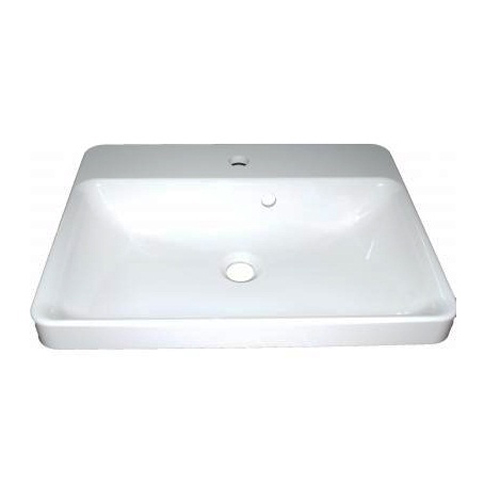 Умывальник Fancy Marble Greta 550 из искусственного камня 55 см мебельный, подвесной или врезной в столешницу