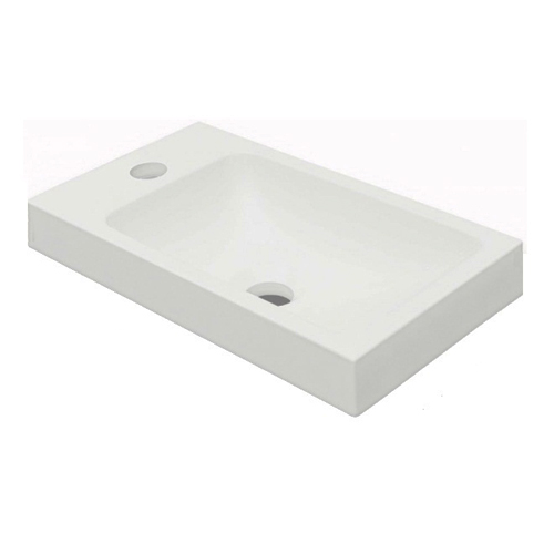 Умывальник Fancy Marble Ida 400 из искусственного камня 40 см мебельный, подвесной или врезной в столешницу