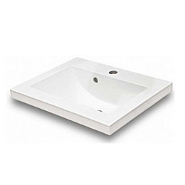 Умывальник Fancy Marble Jody 500 из искусственного камня 50 см мебельный, подвесной или врезной в столешницу