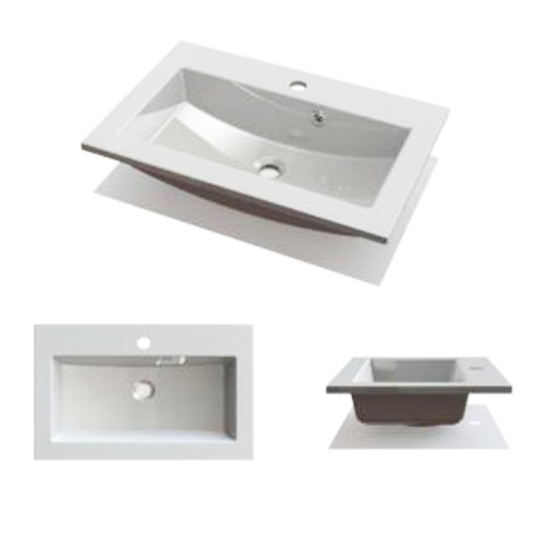 Умивальник Fancy Marble Josefine Slim 800 зі штучного каменю, 80 см, меблевий
