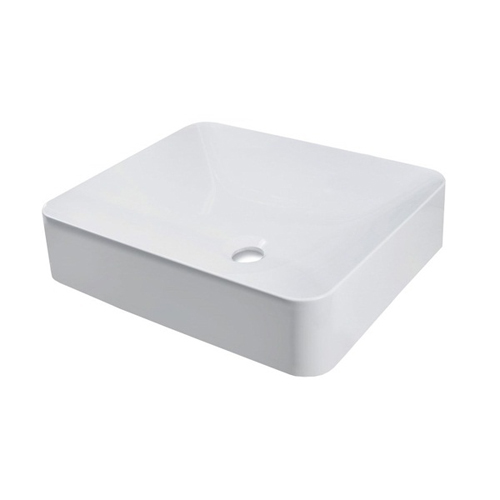Умивальник Fancy Marble Kim 450 зі штучного каменю, 45 см, меблевий, підвісний або врізний у стільницю