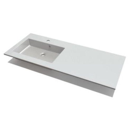 Умывальник Fancy Marble Lauretta 1500 из искусственного камня 150 см мебельный, врезной в столешницу