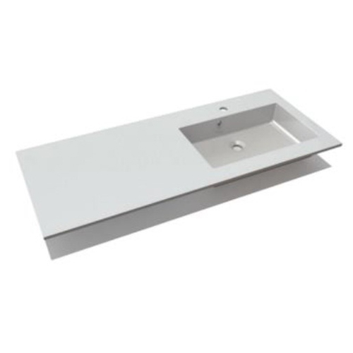 Умывальник Fancy Marble Lauretta 1500 из искусственного камня 150 см мебельный, врезной в столешницу