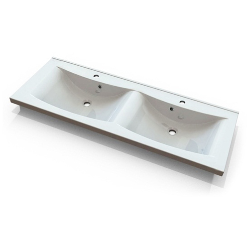 Умывальник Fancy Marble Lucia 1200 из искусственного камня 120 см мебельный или врезной в столешницу